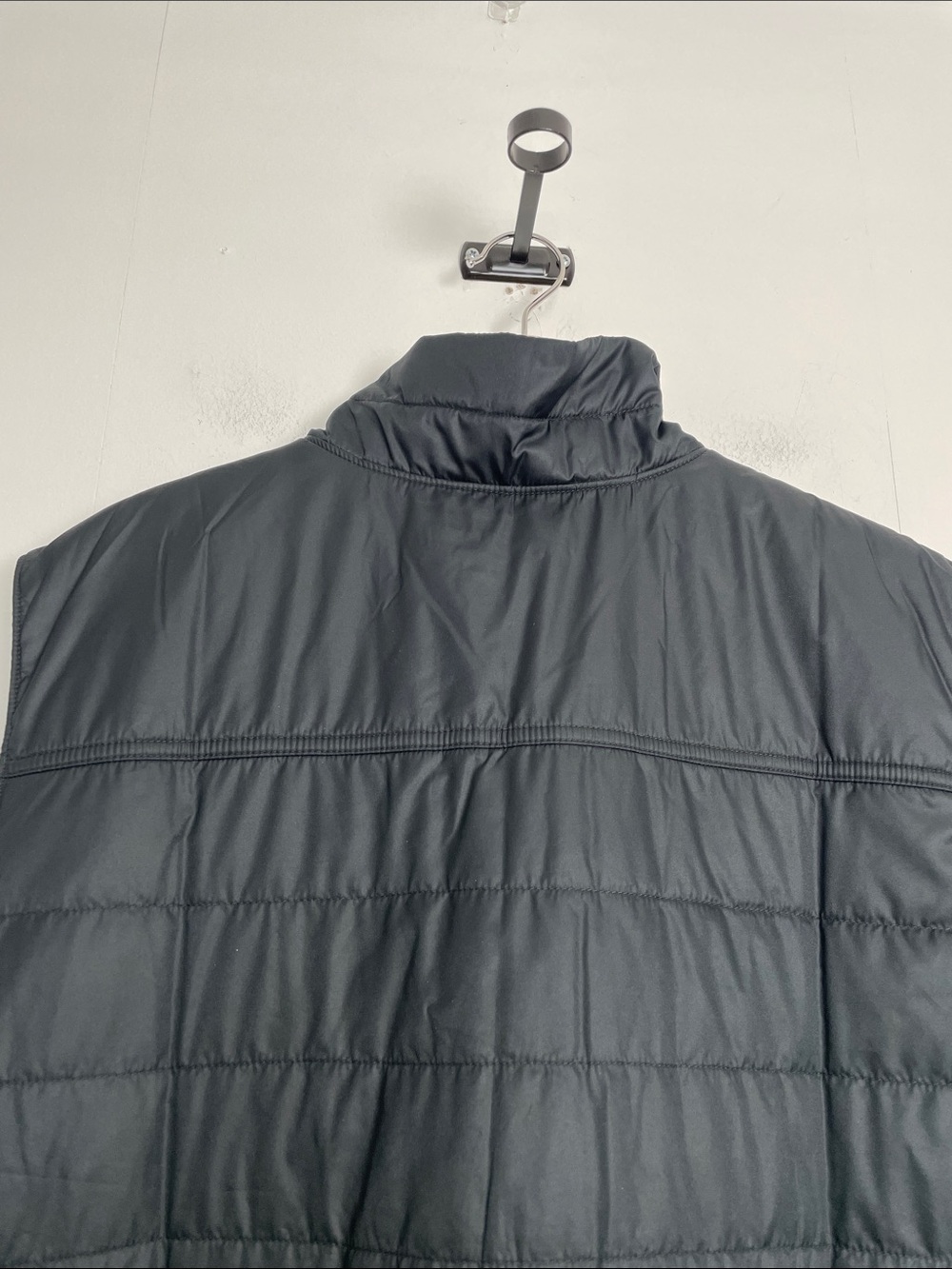 LL Bean Men's XXL Tall Quilted Black Packable Vest 2 Pocket Casual Layering - Picture 6 of 7